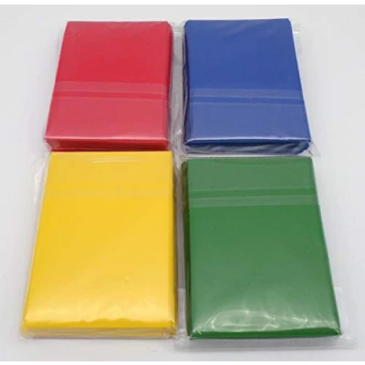 Afbeelding van Docsmagic.de 4 x 60 Mat Card Sleeves Small Size 62 89 Blue Green Red Yellow YGO CFV Mini