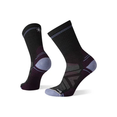 Afbeelding van Smartwool Dames Wandelen Licht Kussen Crew Wandelsokken, Houtskool, M UK, Zwart,