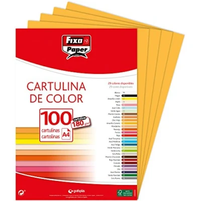 Afbeelding van Fixo 11110447 pak van 100 kaarten, A4, oud goud