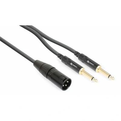 Afbeelding van PD Connex Kabel CX56 1 1x XLR Male 2x 6,3mm mono jack 1.5 meter