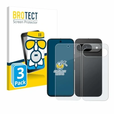 Afbeelding van BROTECT Screenprotector voor Google Pixel 9 (Voor+Achter) Folie Beschermfolie Beschermglas matte (3 Stuks)