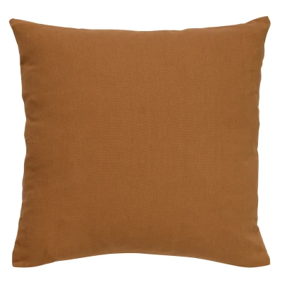 Afbeelding van Dutch Decor JAMES Sierkussen 45x45 cm duurzaam katoen effen kleur Tobacco Brown bruin