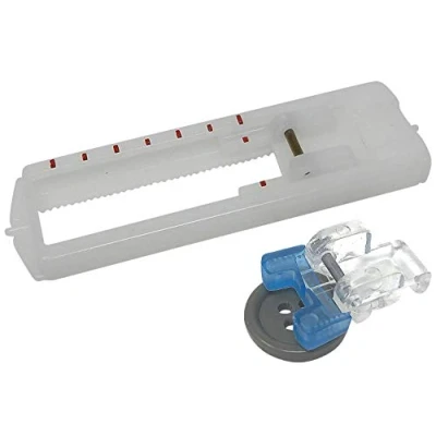 Afbeelding van ZickZackNaehmaschine Knopgatrail en knoopsgatenvoet voor Brother, Carina, Lidl, Aldi, FIF, TCM, Silvercrest, AEG, Privileg, Medion Janome, Veritas, Toyota, Quasatron, Amysa, Singer W 6