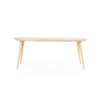 Afbeelding van Eleonora Eettafel Elijah 220x100 cm naturel Hout