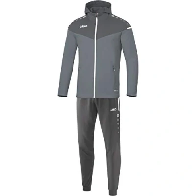 Afbeelding van JAKO Trainingspak polyester met kap Champ 2.0 Steengrijs/anthra light