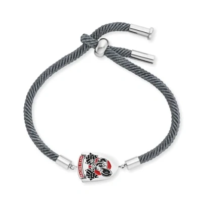 Afbeelding van Herzengel jongens kinderarmband van Roestvrij staal, gerecycled Polyester en een hanger email schuifsluiting in lengte verstelbaar nikkelvrij, Mittelgroße, staal emaille,