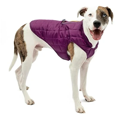Afbeelding van Kurgo Loft hondenjas, hondenwinterjas, waterbestendig, omkeerbaar, extra groot en diep violet/houtskool