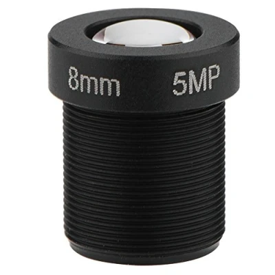 Afbeelding van Richer R 8 mm CCTV lens, 1/2,5 inch mount HD 5MP IP camera lens cameralens, IR veiligheid cameralens voor M12 x 0,5 zwart