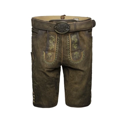 Afbeelding van Stockerpoint Leren broek, Heren, Maat: 46, Bison