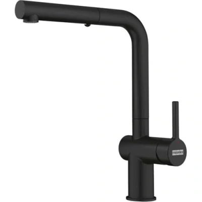 Afbeelding van Franke Active L mat zwarte Keukenkraan met uittrekbare handdouche 115.0653.382