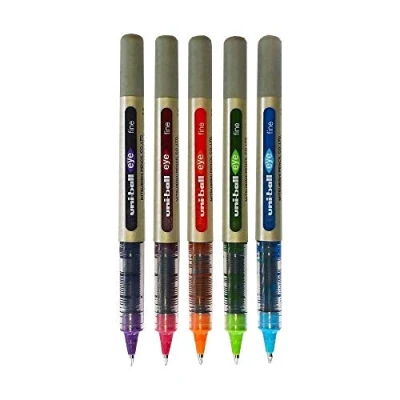 Afbeelding van UniPatch Uni Ball EYE UB 157 Rollerbalpen met fijne vloeibare inkt tropische set van