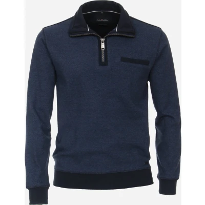 Afbeelding van CASA MODA comfort fit schipperstrui blauw melange