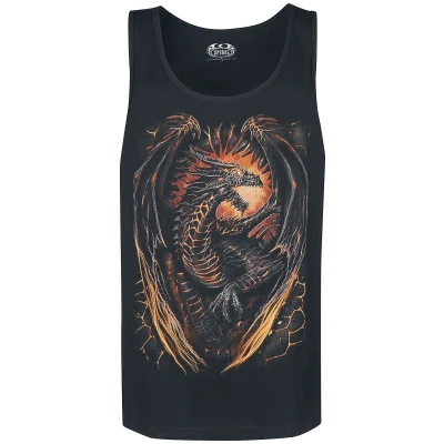 Afbeelding van Spiral Dragon Furnace Tanktop zwart L Katoen Basics, Gothic, Horror, Rock wear