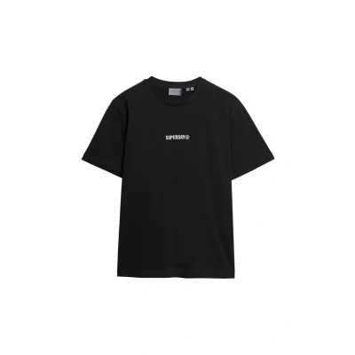 Afbeelding van Superdry Micro LOGO Graphic Loose Tshirt basic, Heren, Maat: Medium, Black