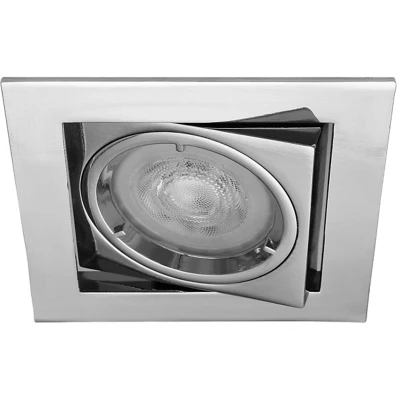 Afbeelding van LED inbouwspot Derk Vierkant Chrome Warm Wit Dimbaar 5W Philips