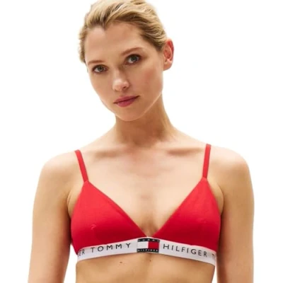 Afbeelding van Tommy Hilfiger Heritage Triangle Triangel BH, Dames, Maat: 46, Primary red