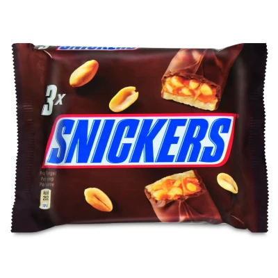 Afbeelding van Snickers Chocolade Reep 3 Pack