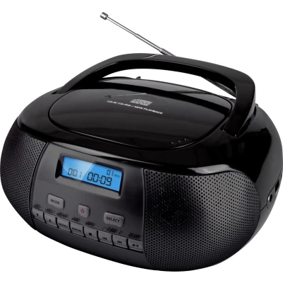 Afbeelding van Nikkei NPRD58BK Radio en CD speler Draagbare FM DAB+ Op Batterijen Netstroom Zwart