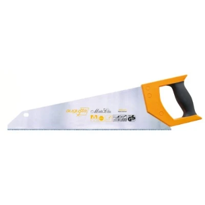Afbeelding van Augusta heggenroos, professionele handzaag, 450 mm, handzaag van bandstaal C75, zaag met 2 componenten zachte grip en high speed cut voor timmerman, spaanplaat pvc