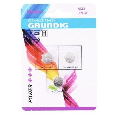 Afbeelding van Grundig Batterijen Knoopcel Lr44 3 Stuks