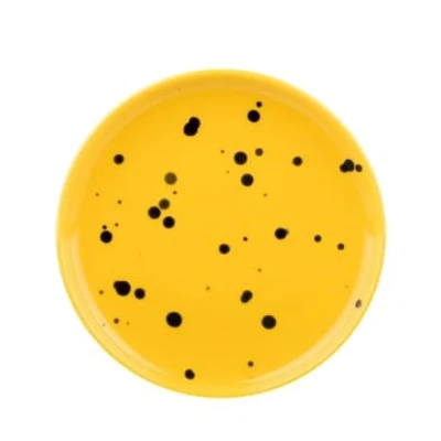 Afbeelding van Marimekko Oiva bord Ø13,5 cm Yellow black