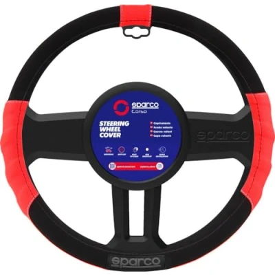 Afbeelding van SPARCO SPC1108RS universele stuurhoes™ L Sport rood voor auto