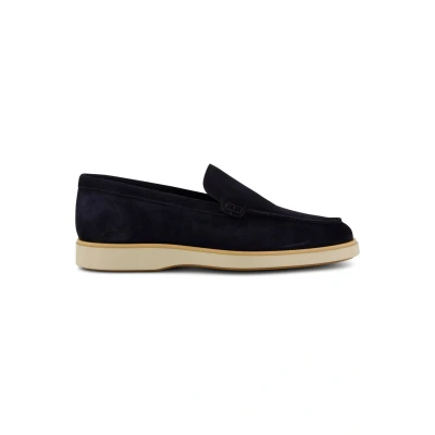 Afbeelding van schoenen Magnanni nette donkerblauw effen leer 43