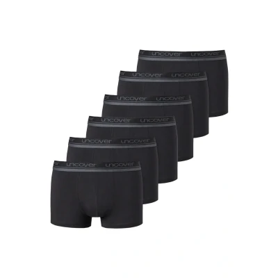 Afbeelding van uncover by Schiesser Retro 6ER PACK Basic Onderbroeken, Heren, Maat: Small, Schwarz