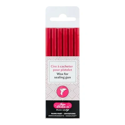 Afbeelding van J.Herbin 35820T zegelwas doos met 6 hobby voor pistool, zacht, turquoise rood