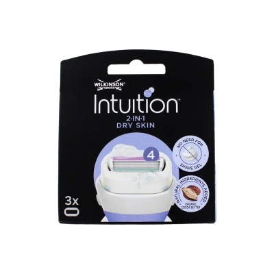 Afbeelding van 3x Wilkinson Intuition 2 in 1 Navulmesjes Dry Skin 3 stuks