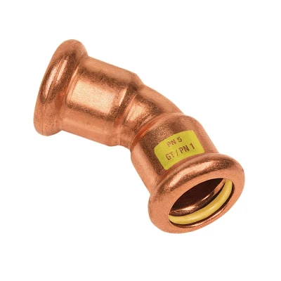 Afbeelding van Bonfix Perskoppeling Koper Gas Bocht 45 12x12mm