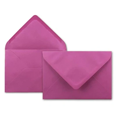 Afbeelding van Neuser FarbenFroh 80g/m², B6 enveloppen, 175 x 125 mm, natte afdichting Gesamtparent 100 Umschläge Pink
