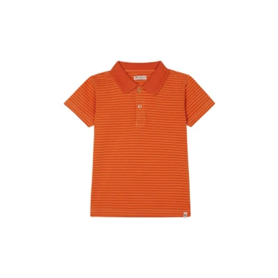 Afbeelding van Noppies Poloshirt Lindale Stripe pattern Dark Blue Maat 92