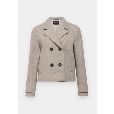 Afbeelding van Only Onlfreja Life Short Db Jacket Otw N 15320983 Lichtbruin Dames The Stone