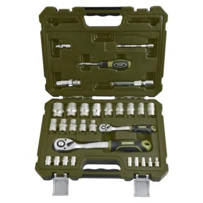 Afbeelding van XHANDER 1/4&quot; 1/2&quot; dopsleutelset met ratel 30 delig