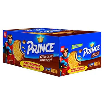 Afbeelding van Prince chocolade Quattro MEGAPACK gevulde koek met melkchocolade 80g x 20