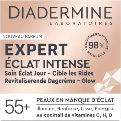 Afbeelding van Diadermine Expert gezichtscrème, intensief, dagverzorging rijpe en veeleisende huid verlicht, krachtig, glad, energie gezichtsverzorging anti aging verzorging 50 ml blik