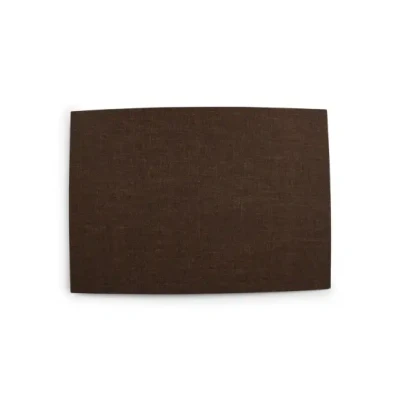 Afbeelding van SP Collection Placemat 43x30cm bruin fabric look Dinner (Set van 4)
