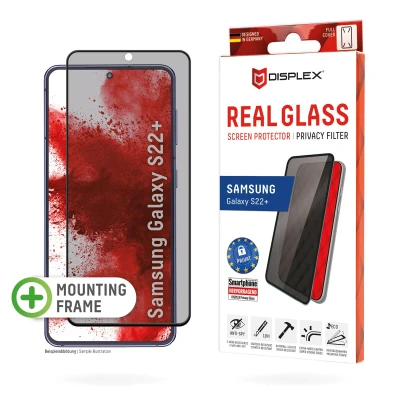 Afbeelding van Screenprotector Samsung Galaxy S22 Plus: Displex Real Privacy Glass FC