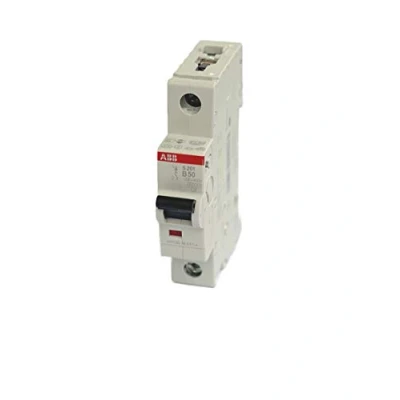 Afbeelding van Abb s201 installatieautomaat 1p b karakteristiek 50a iec en 60898 1 6 ka iec60947 2 10 module breedte 17 5mm 2cds251001r0505