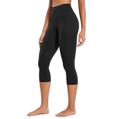 Afbeelding van CRZ Yoga Womens Butterluxe Hoge Taille Lounge Legging 19 Inches met Workout Leggings Botery Zachte Capris Broek zwart L