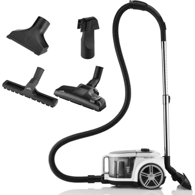 Afbeelding van ETA Stormy Home Stofzuiger zonder Zak met Opzetstukken ECO motor, HEPA 13 Filter en 360 Draaibaar Actieradius 9 Meter 2,2 Liter Zwart