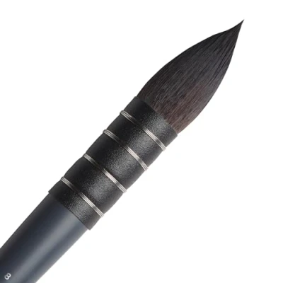 Afbeelding van Winsor &amp; Newton 5011508 Prof. synthetische Aquarelpenselen met de kwaliteit van natuurlijke haren, ergonomische steel voor optimale controle en comfort, duurzaam vormvast, Nr.8