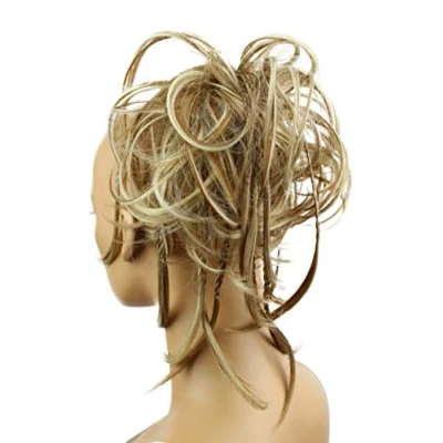 Afbeelding van CAISHA XXL Haarstukje Haarwokkel Bruids Kapsel Opgestoken Volumineus Golvend Knoet Lichtbruin Blond Mix G21D