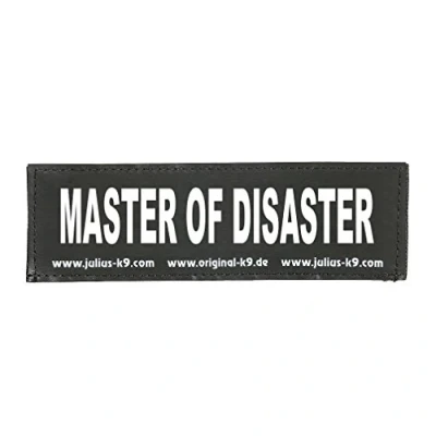 Afbeelding van Julius K9 Verwisselbare haak &amp; lus patches, Meester van Disater, Large, Zwart