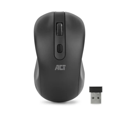 Afbeelding van ACT AC5105 Draadloze Optische LED Muis USB nano ontvanger 1000 DPI Zwart