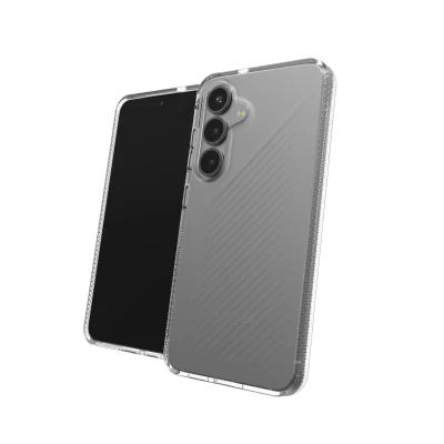 Afbeelding van Samsung Galaxy S25 Hoesje Siliconen en TPU (zacht) ZAGG Softcase/Backcover Transparant Telefoonhoesje Shockproof/Valbescherming
