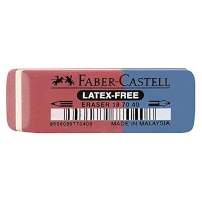 Afbeelding van Gom Faber Castell Rood Blauw (40 Stuks)