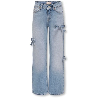 Afbeelding van KIDS ONLY Jeans Hope Wide Leg Bow Licht blauw 164
