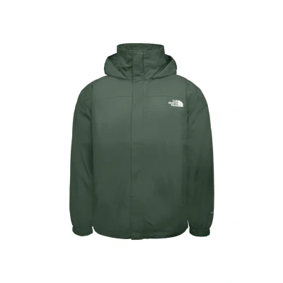 Afbeelding van The North Face Resolve Jacket Shell Herr Andningsbar, vattentät vandrings och campingjacka vindjacka med justerbar huva Duck green L